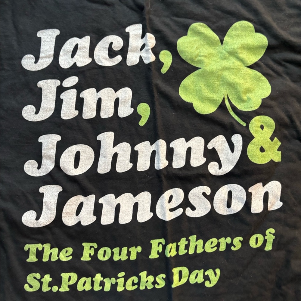 Black St. Patrick's Day Graphic T-Shirt - Picture 2 of 4